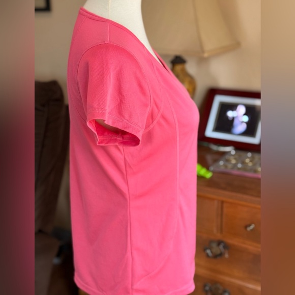 Xersion Women's Coral V-Neck Short Sleeve performance shirt - Picture 3 of 9